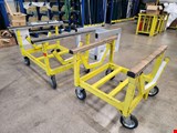 Round material transport trolley