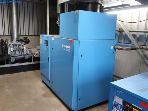 Used Boge SF100-2 Screw compressor for Sale (Auction Premium) | NetBid Industrial Auctions