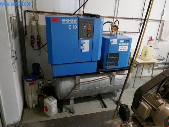 Used Boge S10 Screw compressor (collection after release) for Sale (Auction Premium) | NetBid Industrial Auctions