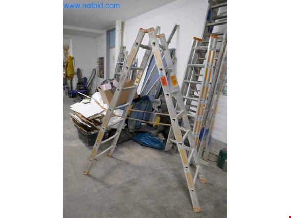 Used Layher Aluminum stepladder for Sale (Auction Premium) | NetBid Industrial Auctions