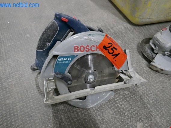 Used Bosch GKS 65 CE Hand-held circular saw for Sale (Auction Premium) | NetBid Industrial Auctions
