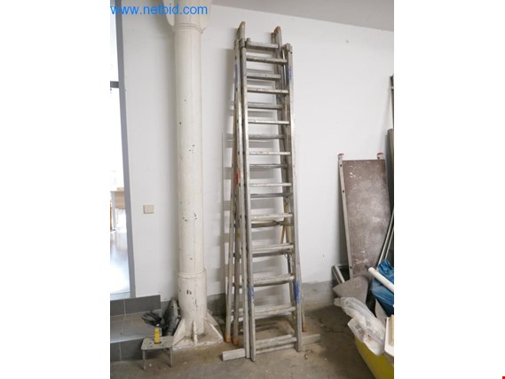 Used Layher Aluminum stepladder for Sale (Auction Premium) | NetBid Industrial Auctions