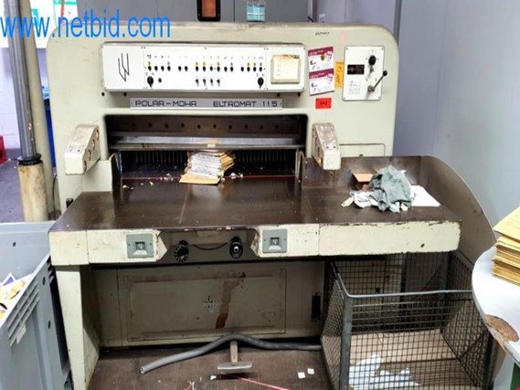 Used Polar-Mohr Eltromat 115 High-speed paper cutter for Sale (Auction Premium) | NetBid Industrial Auctions