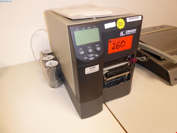 Used Zebra ZM 400 Label printer for Sale (Auction Premium) | NetBid Industrial Auctions