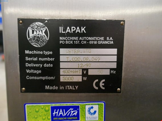 Used Ilapak Astra.STD Horizontal form fill and seal machine for Sale (Auction Premium) | NetBid Slovenija