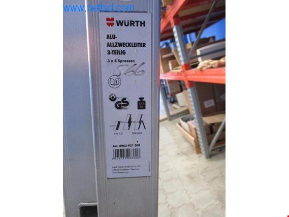 Würth Alu-Anstellleiter gebraucht kaufen (Auction Premium) | NetBid Industrie-Auktionen