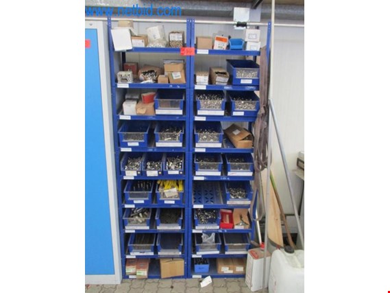 Used 2 Inclined shelves w. Content for Sale (Auction Premium) | NetBid Industrial Auctions