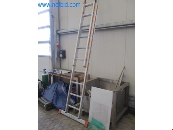 Used Layher Aluminum extension ladder for Sale (Auction Premium) | NetBid Industrial Auctions