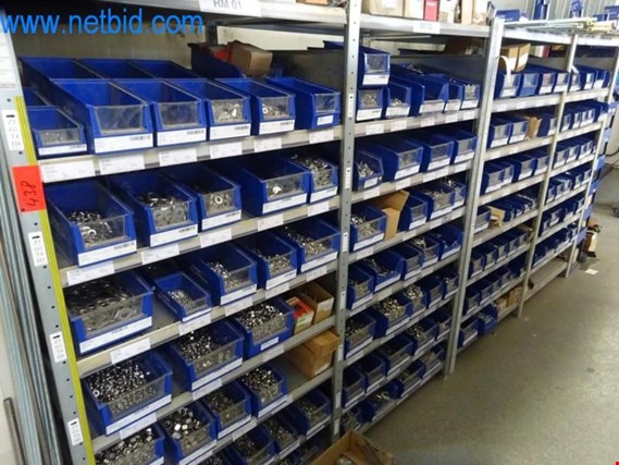 Used Schulte 2 Inclined shelves w. Content for Sale (Auction Premium) | NetBid Industrial Auctions
