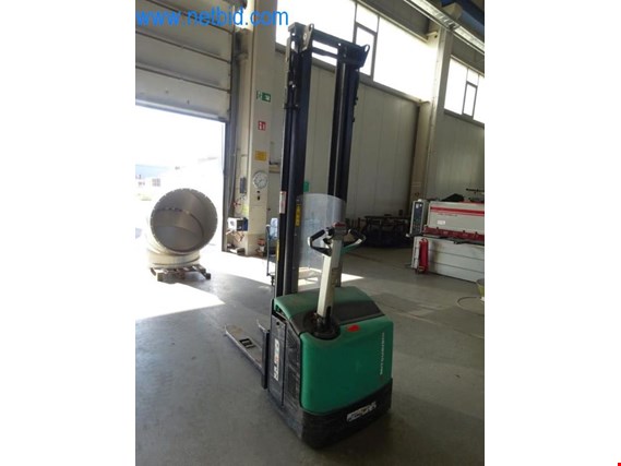 Used Mitsubishi S8P16N Electric pedestrian high lift truck (later release) for Sale (Auction Premium) | NetBid Industrial Auctions