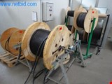 Power cables on cable drums