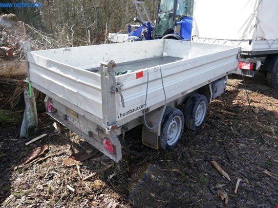 Used Humbaur Double axle tandem dump trailer for Sale (Auction Premium) | NetBid Industrial Auctions