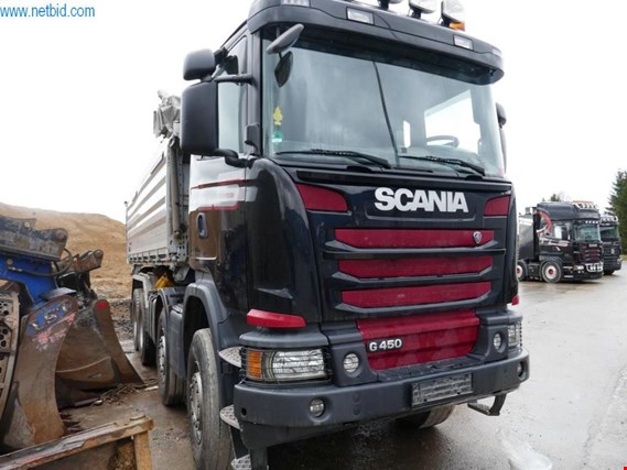 Scania G450 čtyřnápravový třístranný sklápěč (Auction Premium) | NetBid ?eská republika