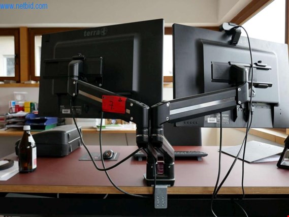 Used 2 Desk monitor holder for Sale (Auction Premium) | NetBid Industrial Auctions