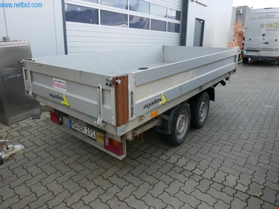 Used Agados L368/Atlas Double axle / tandem car trailer for Sale (Auction Premium) | NetBid Industrial Auctions