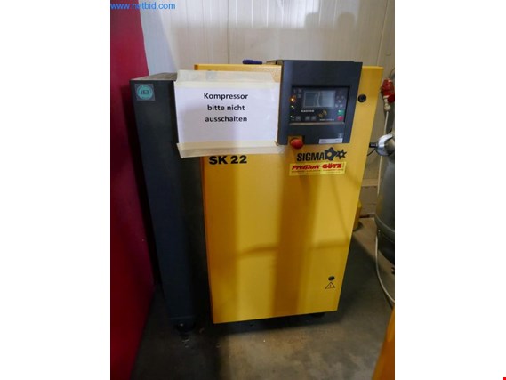 Used Kaeser Sigma SK22 Screw compressor for Sale (Auction Premium) | NetBid Industrial Auctions