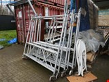 Aluminum folding roll scaffolding