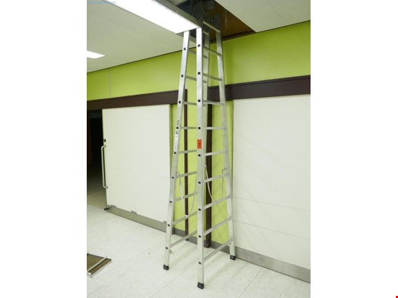 Used Günzburger Aluminum folding ladder for Sale (Auction Premium) | NetBid Industrial Auctions