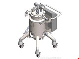 Raff And Grund 80L Mobile Vessel Unused Stainless Steel Jacketed Vessel with Magnetic Driven Agitator