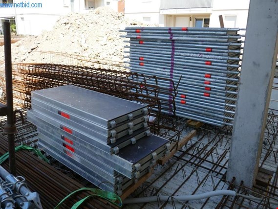 Used Layher Steel facade scaffolding for Sale (Auction Premium) | NetBid Industrial Auctions