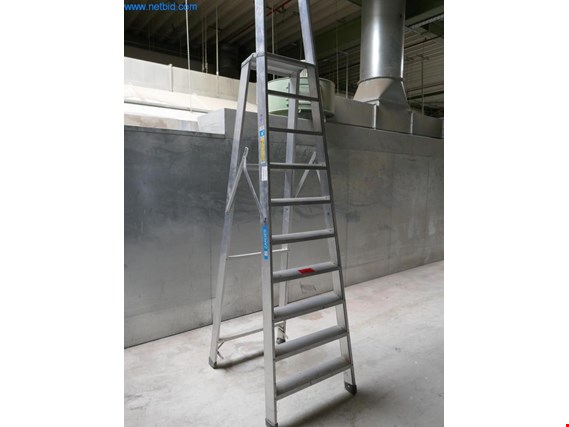 Used Zarges Z500 Aluminum trestle ladder for Sale (Auction Premium) | NetBid Industrial Auctions