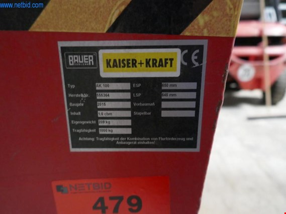 Bauer AK100 Kiepcontainer gebruikt kopen (Auction Premium) | NetBid industriële Veilingen