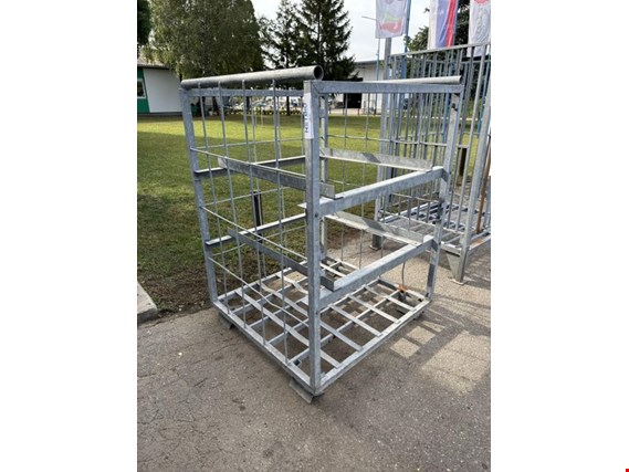 Used Galvanized metal frame with horizontal shelf supports for Sale (Auction Premium) | NetBid Industrial Auctions