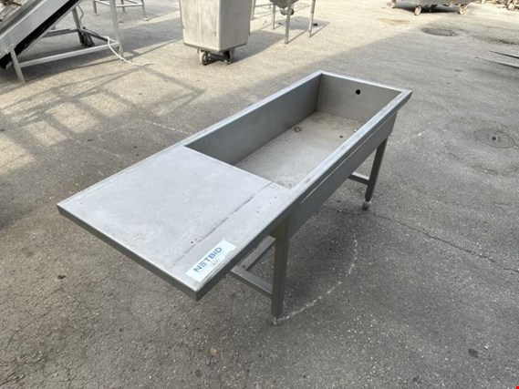 Used Stainless steel washbasin with drain and overflow for Sale (Auction Premium) | NetBid Industrial Auctions