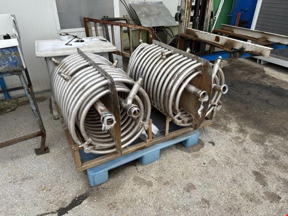 Used Stainless steel double-tube coil for cooling or heating for Sale (Auction Premium) | NetBid Industrial Auctions