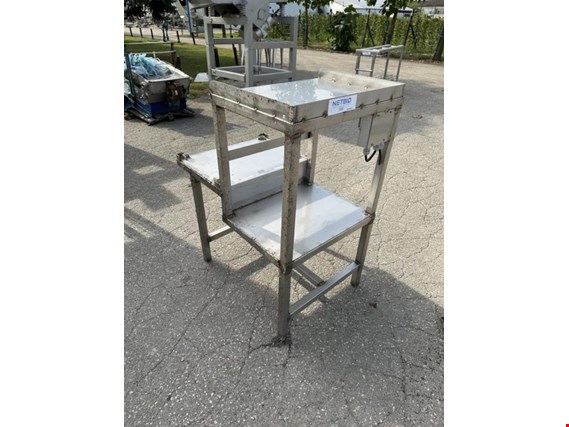 Used Stainless steel platform with shelves for Sale (Auction Premium) | NetBid Industrial Auctions