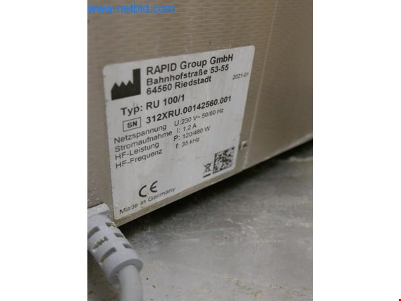 Used Rapid RU 100/1 Ultrasonic bath for Sale (Auction Premium) | NetBid Industrial Auctions