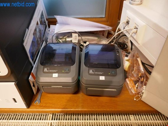 Used Zebra GK420d 2 Label printer for Sale (Auction Premium) | NetBid Industrial Auctions
