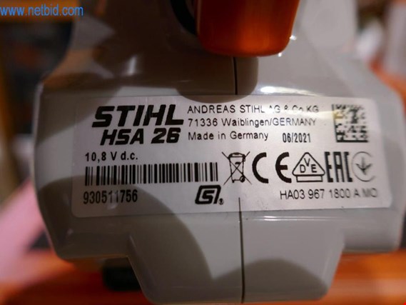 Stihl HSA 26 Akumulátorové nůžky na trávu (Auction Premium) | NetBid ?eská republika
