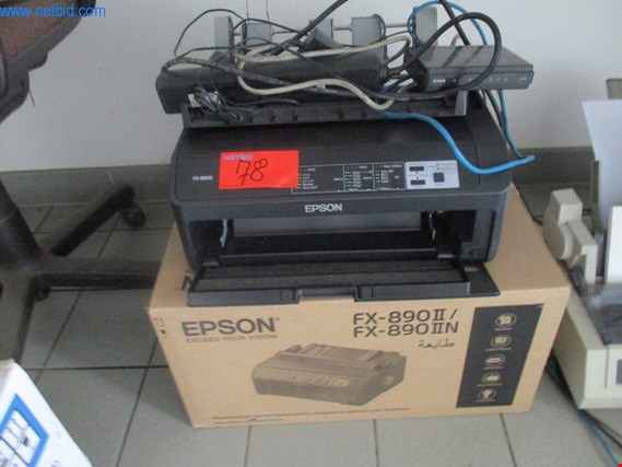 Used Epson FX-890 II Dot matrix printer - surcharge subject to change for Sale (Trading Premium) | NetBid Industrial Auctions