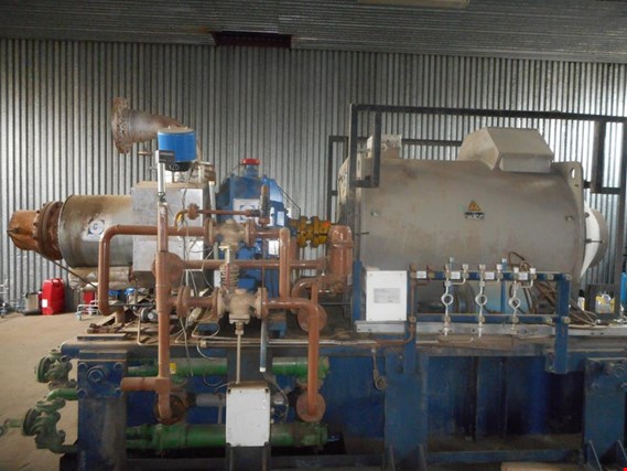 Used G-TEAM + SIEMENS Backpressure turbine with a generator and auxiliary systems (regulation valves, lubrication system, etc.) on frame for Sale (Online Auction) | NetBid Slovenija