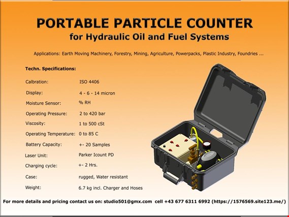 Parker IcountPD Icount PD Portable Particle Counter gebruikt kopen (Auction Standard) | NetBid industriële Veilingen