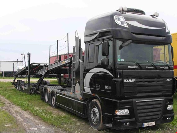 Used DAF + ROLFO XF105.460 + SIRO L Truck and trailer for vehicle transportation for Sale (Auction Premium) | NetBid Industrial Auctions