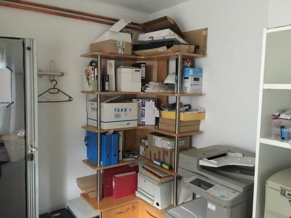 Used Desk Corner Unit And Shelf For Sale Auction Premium