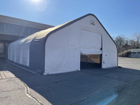 Industrial tent (mobile) with lightweight steel frame, PVC cover gebruikt kopen (Auction Premium) | NetBid industriële Veilingen
